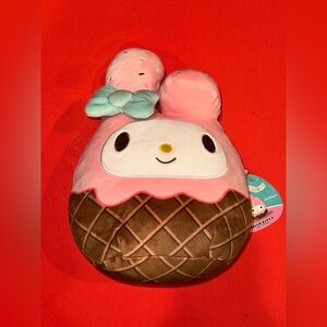 Squishmallows 1 FT - My Melody Ice Cream Cone - Hello Kitty Sanrio Plush - NWT!